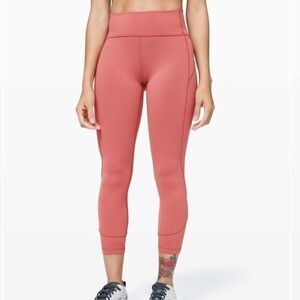 LULULEMON in movement tight size 2 coral